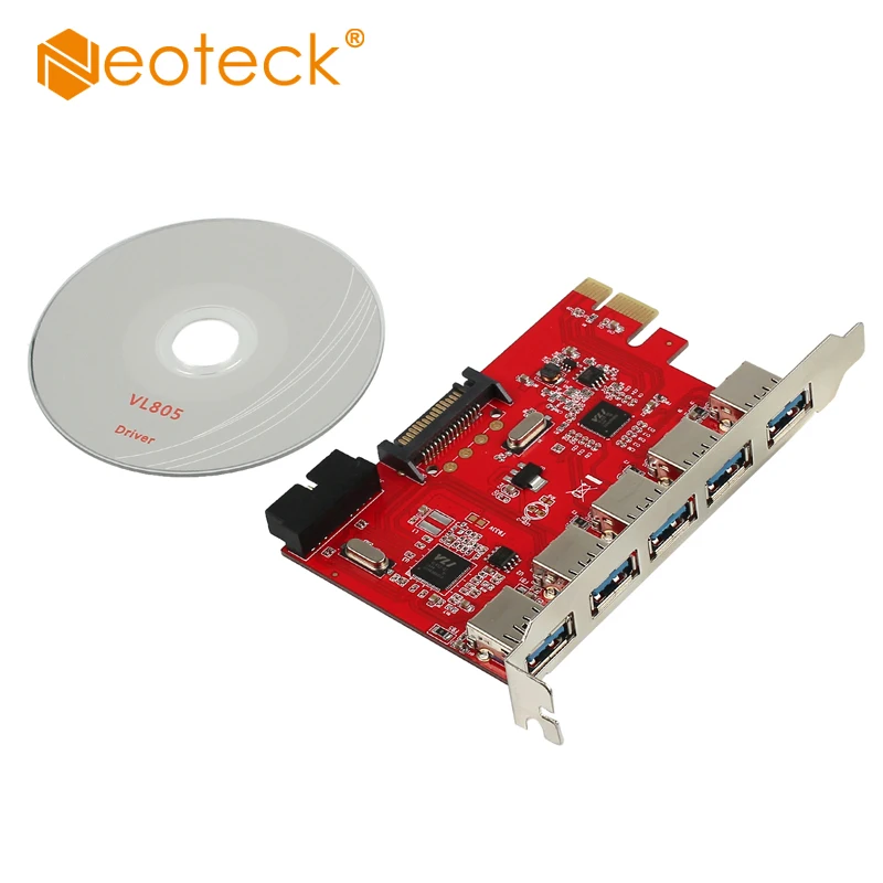 (Отправка из Испании) 5 портовый PCI E Express на концентратор USB 3 0 карта адаптера