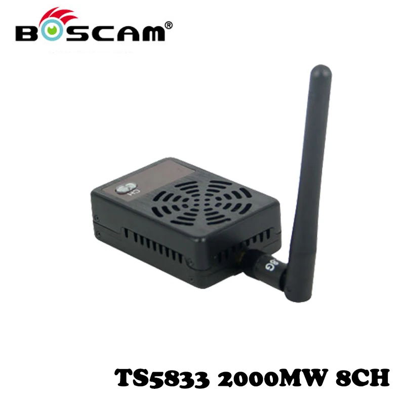 Оригинал Boscam TS5833 2000 МВт 8-канальный 5.8 ГГц FPV беспроводные Видео AV Аудио-Видео