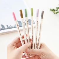 10 pcslot metalle pearlescent color pens for black paper diy scapbooking album calligraphy stationery school supplies fb965