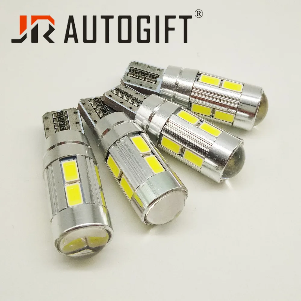50x автостайлинг Автомобильный светодиодный T10 194 W5W Canbus 10 SMD 5630 Светодиодный ная