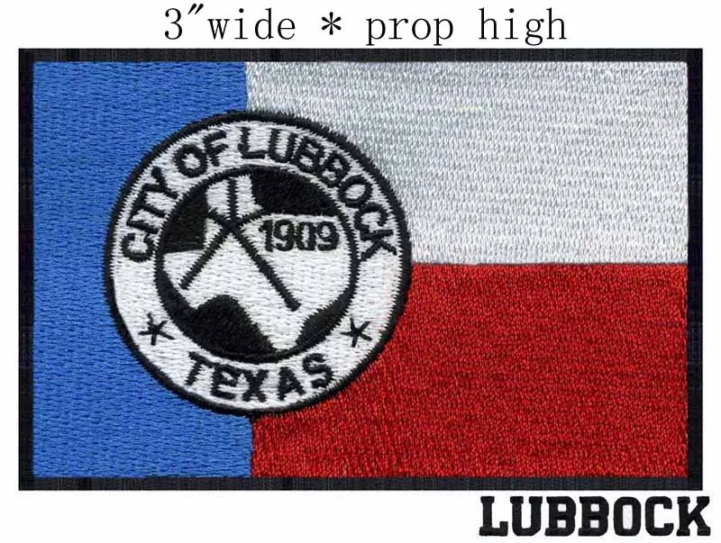 Lubbock Техасский Флаг США 3 &quotширокий патч для вышивки готовых полетов/1909