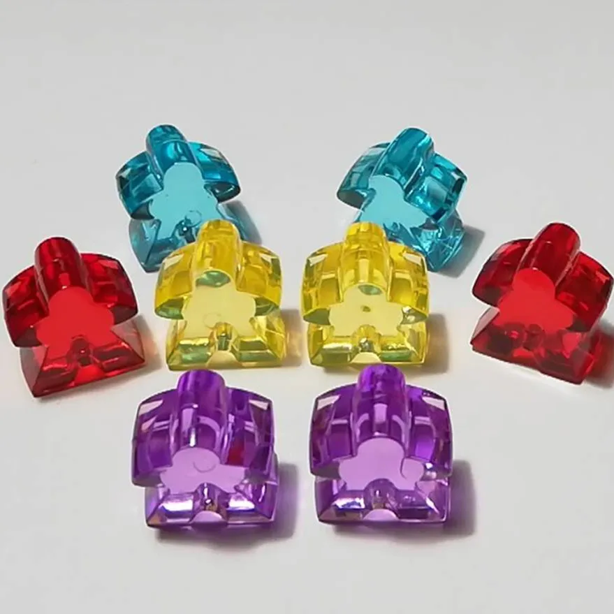Бесплатная доставка 15 мм 8 шт Meeple пластиковая пешка/Шахматы для настольной игры