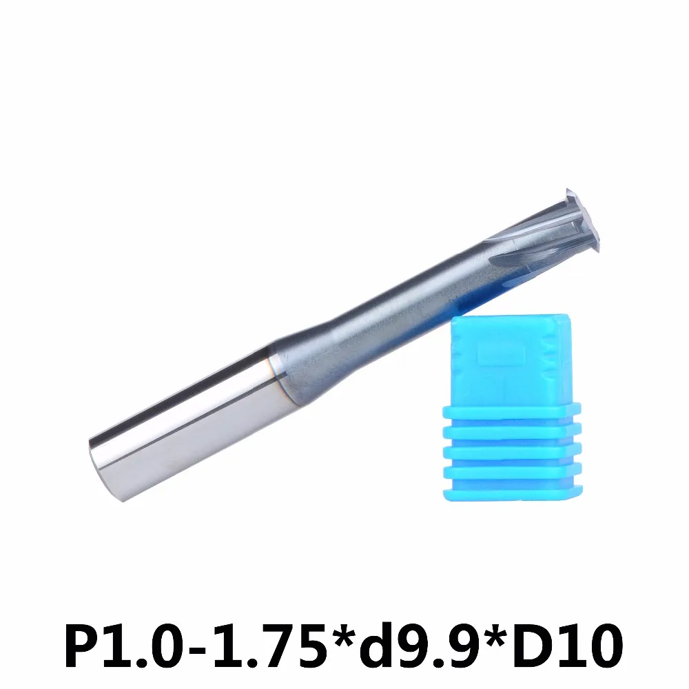 Бесплатная доставка P1.0 1.75 d9.9 D10 сплав РЕЗЬБЫ ФРЕЗА 6 флейта лезвия режущие