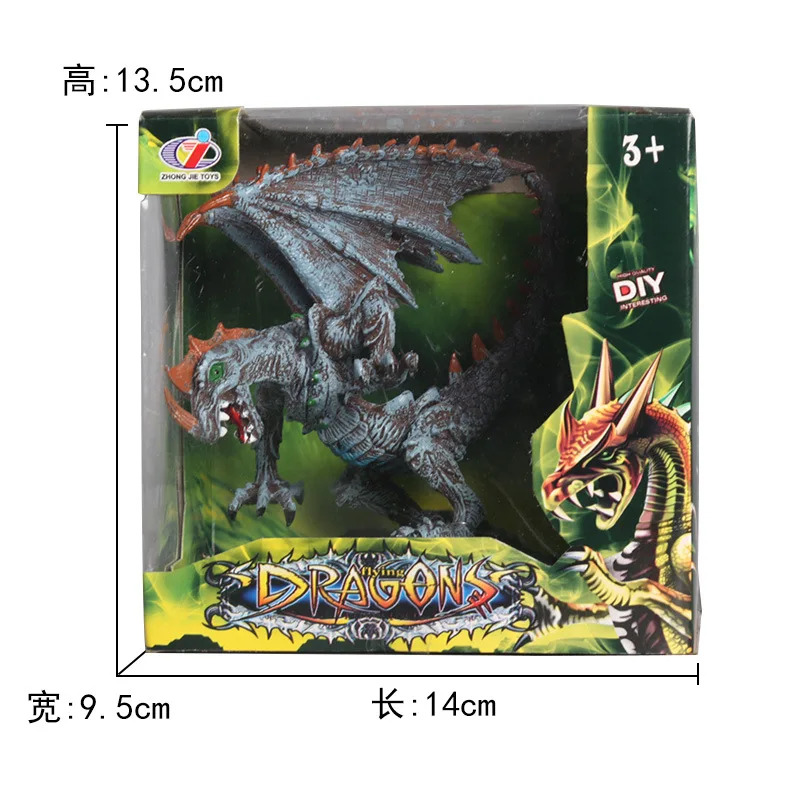 Модели животных миниатюрная фигурка Модель Flying Dragon игрушки Home Decor украшения