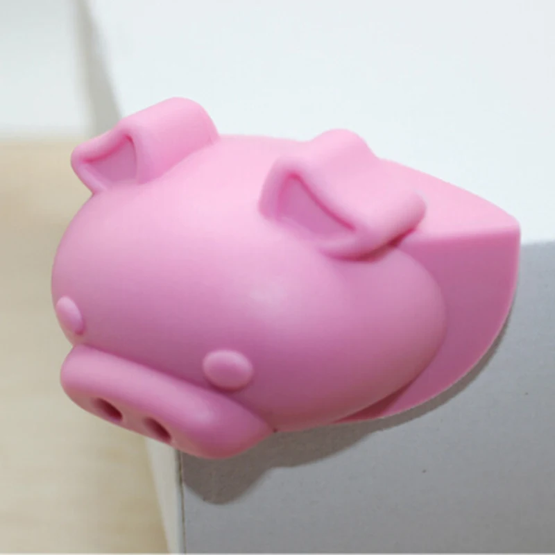 

Cute Cartoon Small Pig Baby Safety Furniture Corner Guard Soft Child Baby Safety Silicone Table Desk Corner Protector Edge Cover