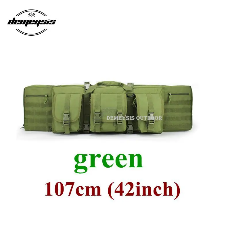 green 107cm Большой нейлоновый чехол для винтовки тактический военный карабин сумка для переноски страйкбола Пейнтбольного пистолета сумка Винтовка Рюкзак - Цвет: green 107cm