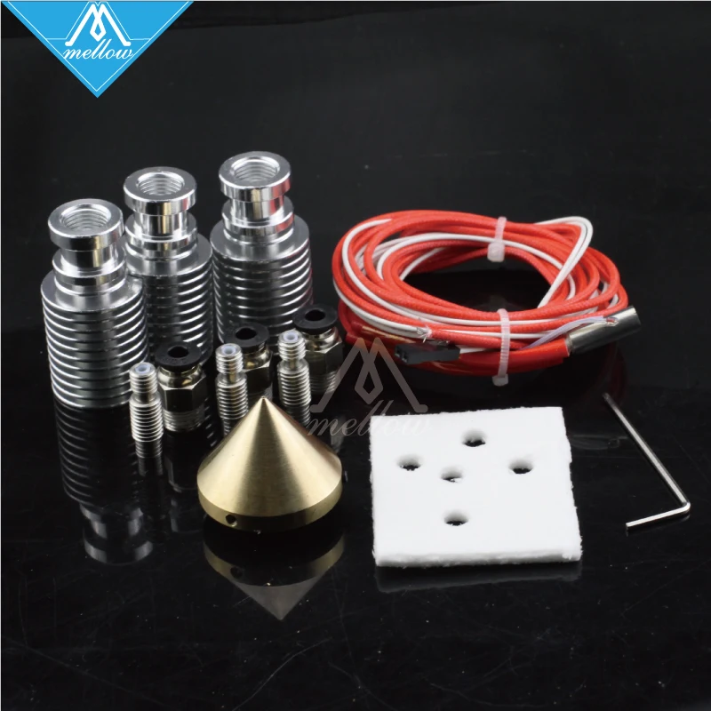 Diamond Hotend 3D принтер экструдер Reprap латунь многоцветный сопло 3 в 1 из E3D V6 радиатор I3