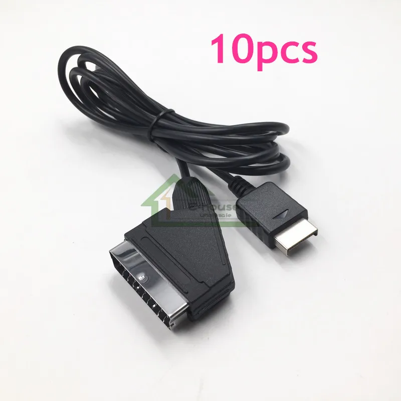 10 шт. E house 1 8 м RGB SCART кабель TV AV Lead для Playstation PS1 PS2 PS3 игровые консоли|lead|lead tvlead cable |