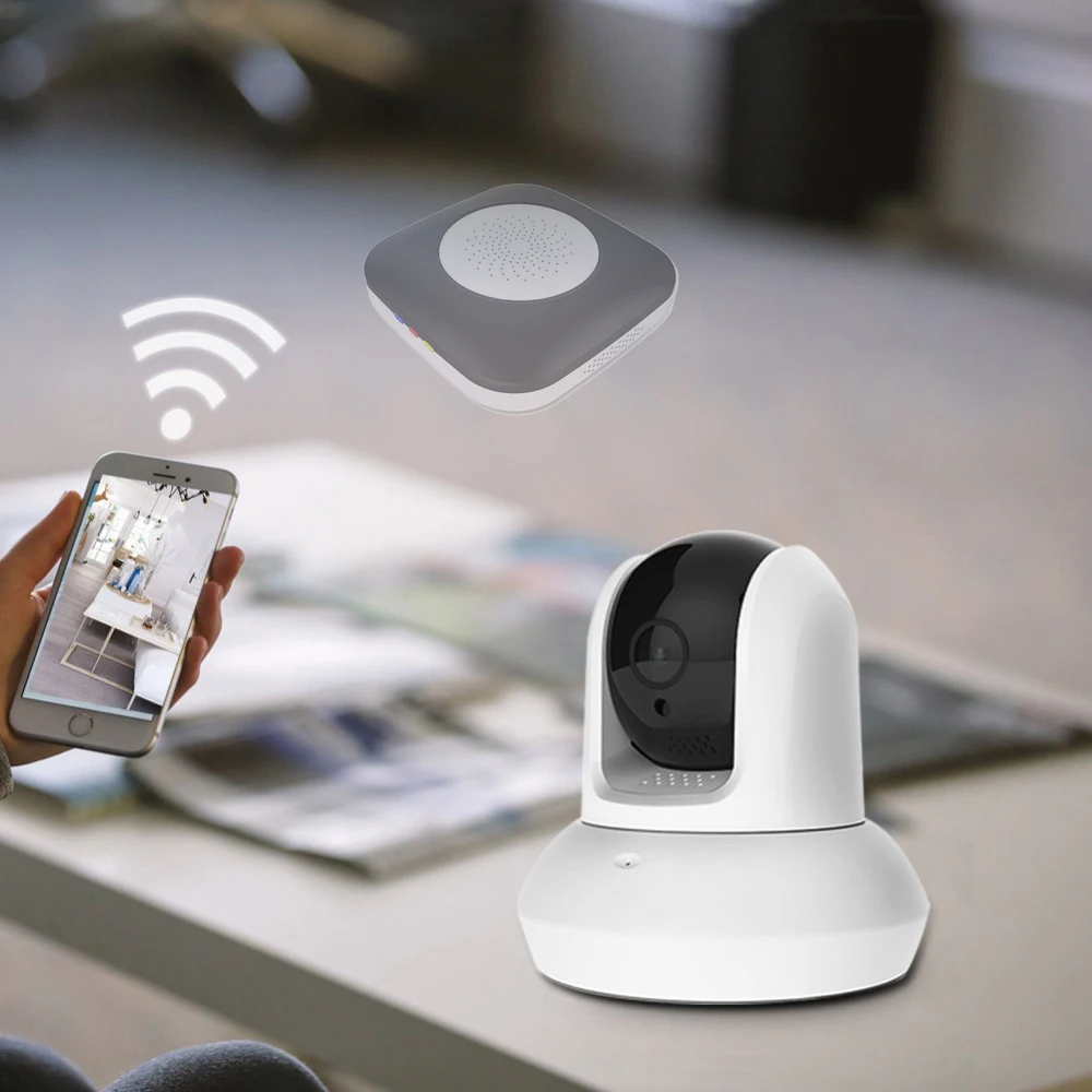 Веб камера Geeklink HD 1080P Беспроводная с поддержкой Wi Fi и ИК подсветкой|Смарт-гаджеты|