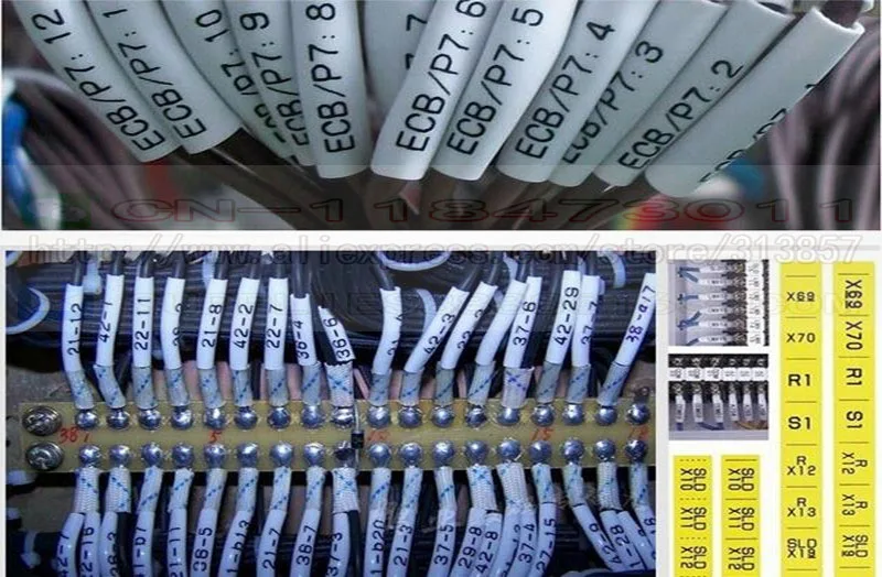 Детская чернильная ленточная кассета черная 2 шт. для кабеля идентификационной