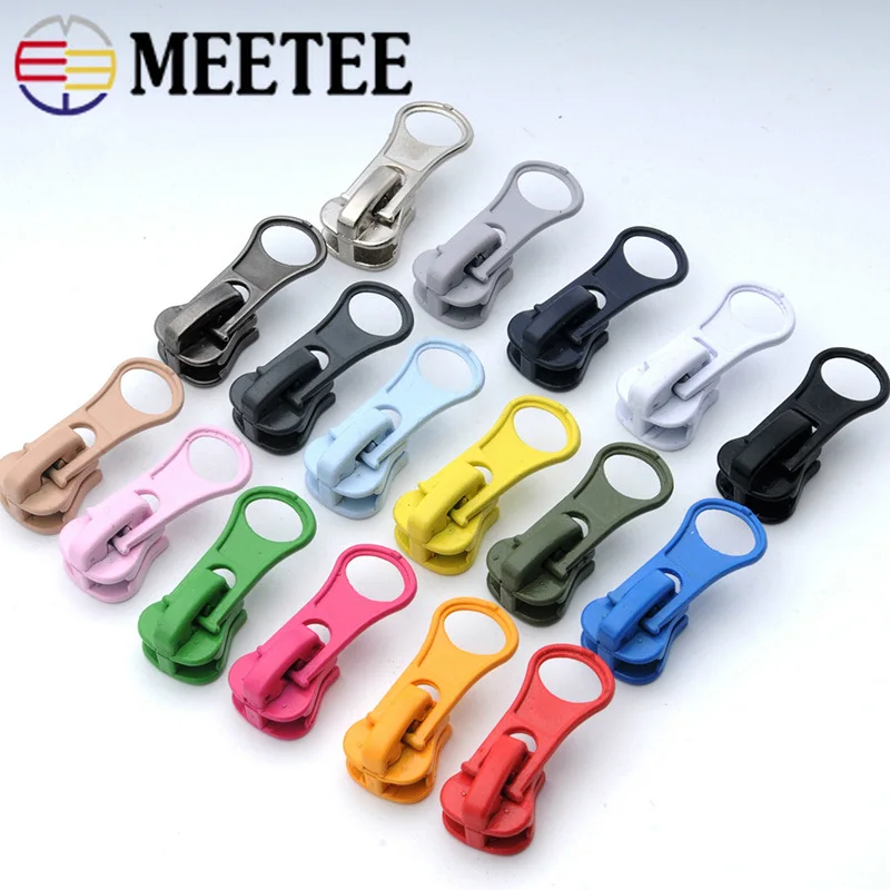 Meetee 20 штук 3# молния из смолы головы цветной металлический молния из смолы слайдер кошелек своими руками Детская украшение одежды аксессуары для зажигалок Zip ZK602