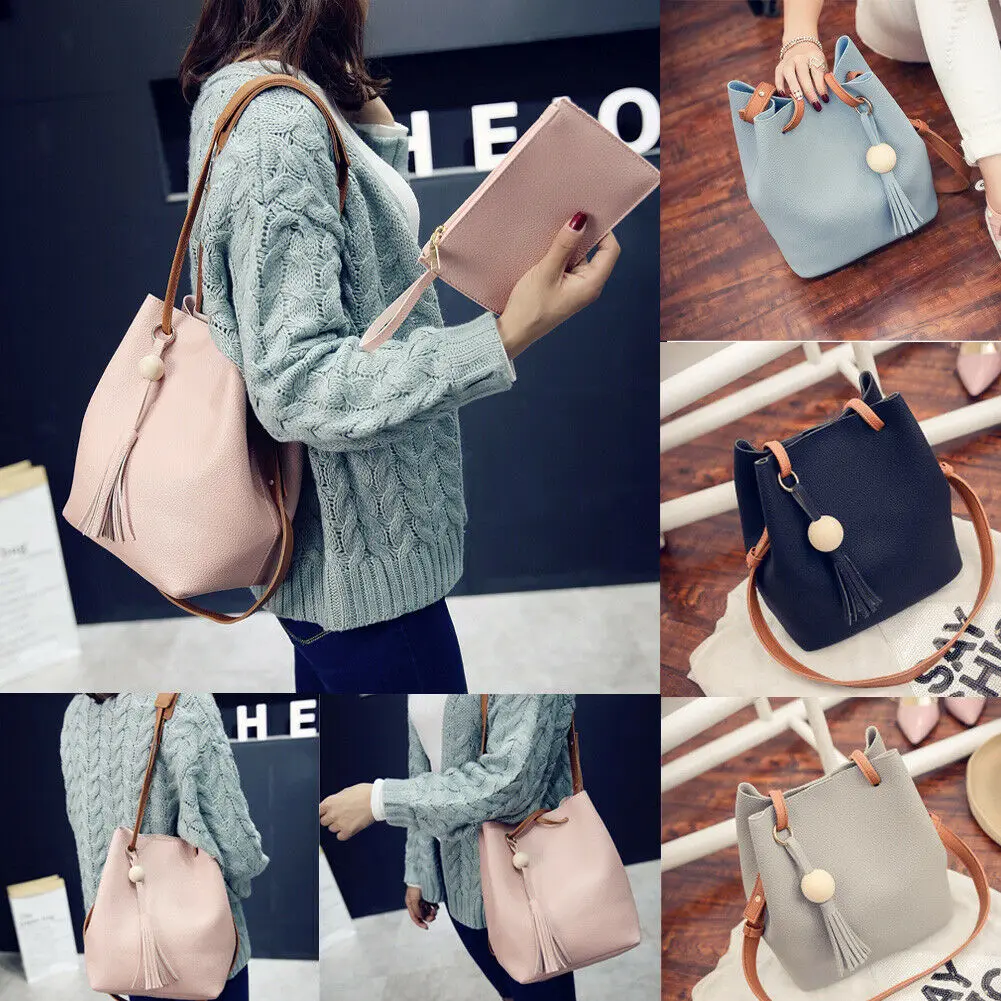 2 шт./компл. сумки для женщин кожаная сумка через плечо сумка-тоут