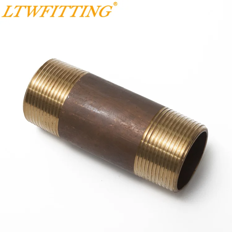 

LTWFITTING Brass Pipe 4" Long Nipple Fitting 1-1/4" Male NPT Air Water