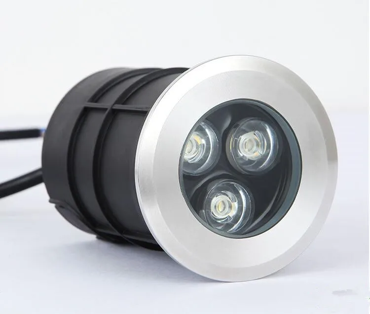 Бесплатная доставка Высокая мощность 3 Вт 9 LED подземный свет 3x3 садовый Двор Путь