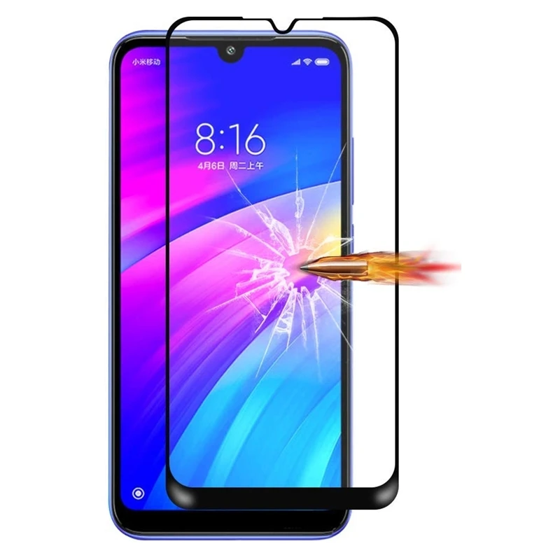Стекло на клеевой основе для Xiaomi Redmi 7 Защита экрана пленка из закаленного стекла