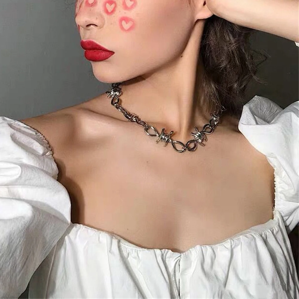 Мужская и женская цепочка ручной работы Массивное колье чокер с висячим замком