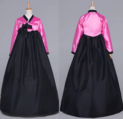 Женское платье с длинным рукавом черное корейский стиль 16|korean traditional hanbok|korean