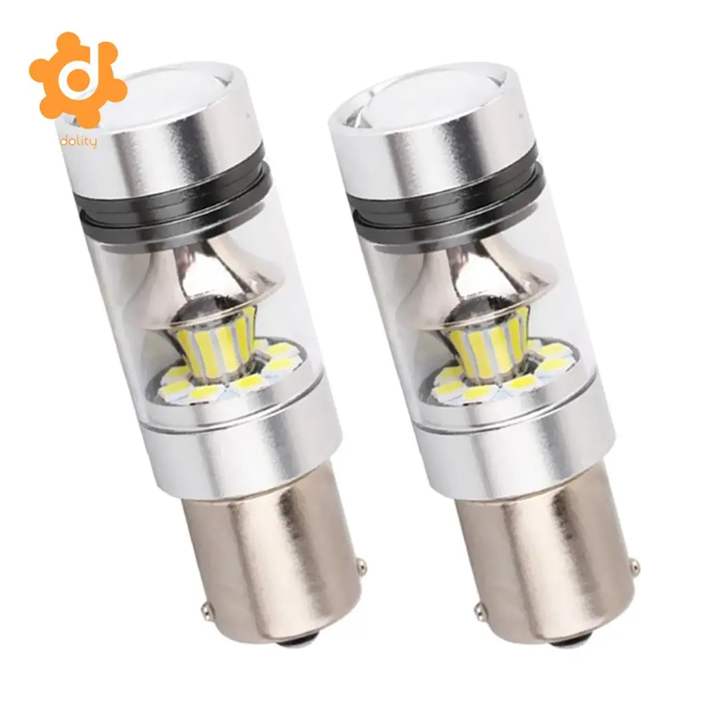 Baoblaze 2 Pieces Car 1156 BA15S 100W LED Lights Turn Signal Reverse Bulb 6000K White | Автомобили и мотоциклы