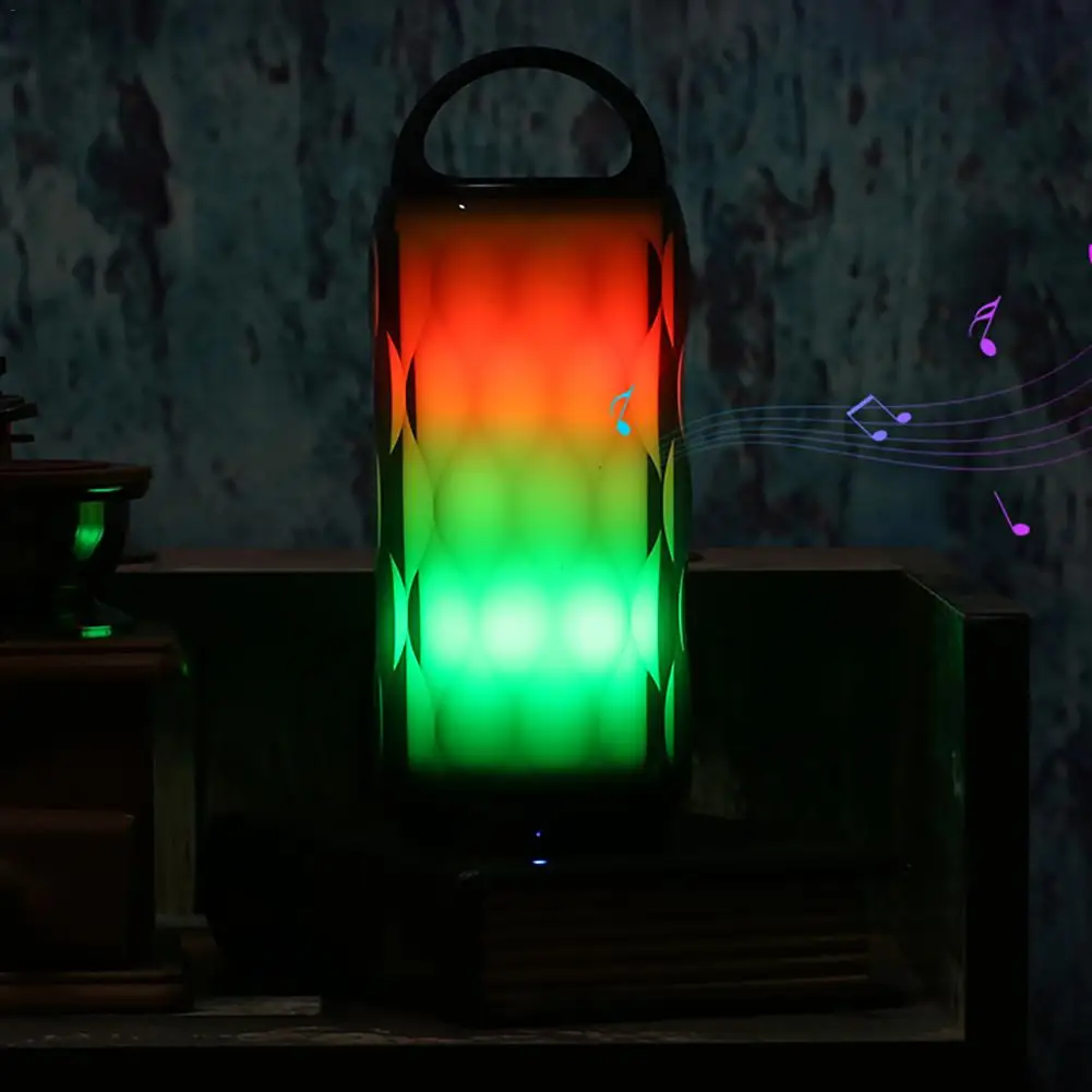 Красочные Night Light Bluetooth Динамик Беспроводной мини мобильный телефон сабвуфер