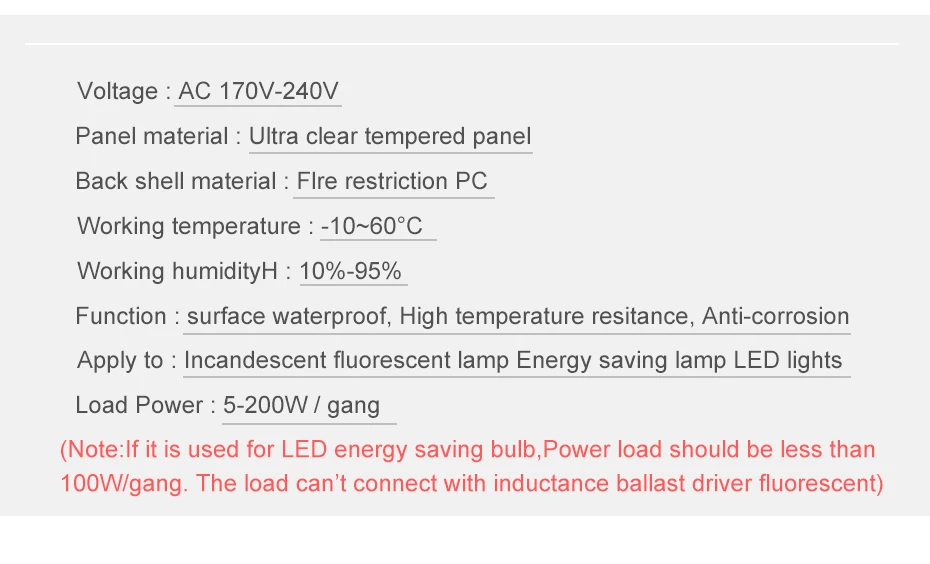 Домашний умный сенсорный выключатель 1/2/3 AC170-250V Водонепроницаемый светодиодный индикатор сенсорный настенный выключатель светильник переключатель белый/золотой/черный