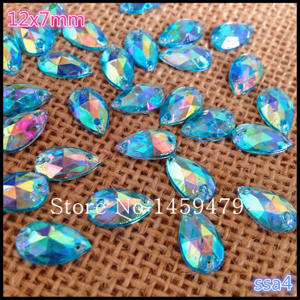 Идеальный акриловую продукцию высокого качества швейная 2 отверстием 12*7 мм синий