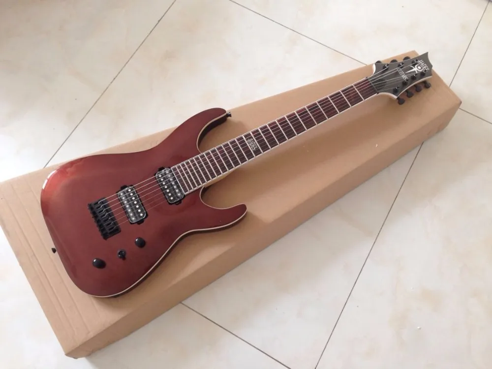 TOP quality 7 strings electric guitar with basswood body maple neck