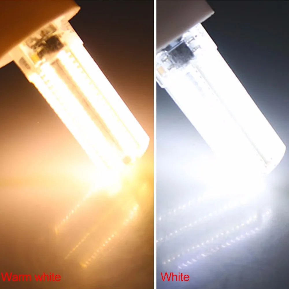 Диммисветодиодный Светодиодная лампа Cob G4 G8 G9 с чипом SMD 3014 64 152 LED s без мерцания 110
