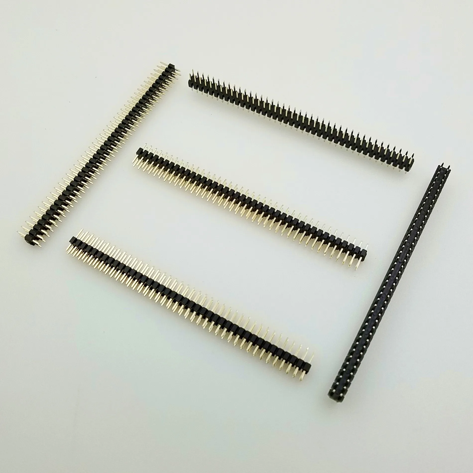 1 27 мм Шаг 2X50P 100PIN штекер полосы разъем двухрядный прямой штыревой выдерживает