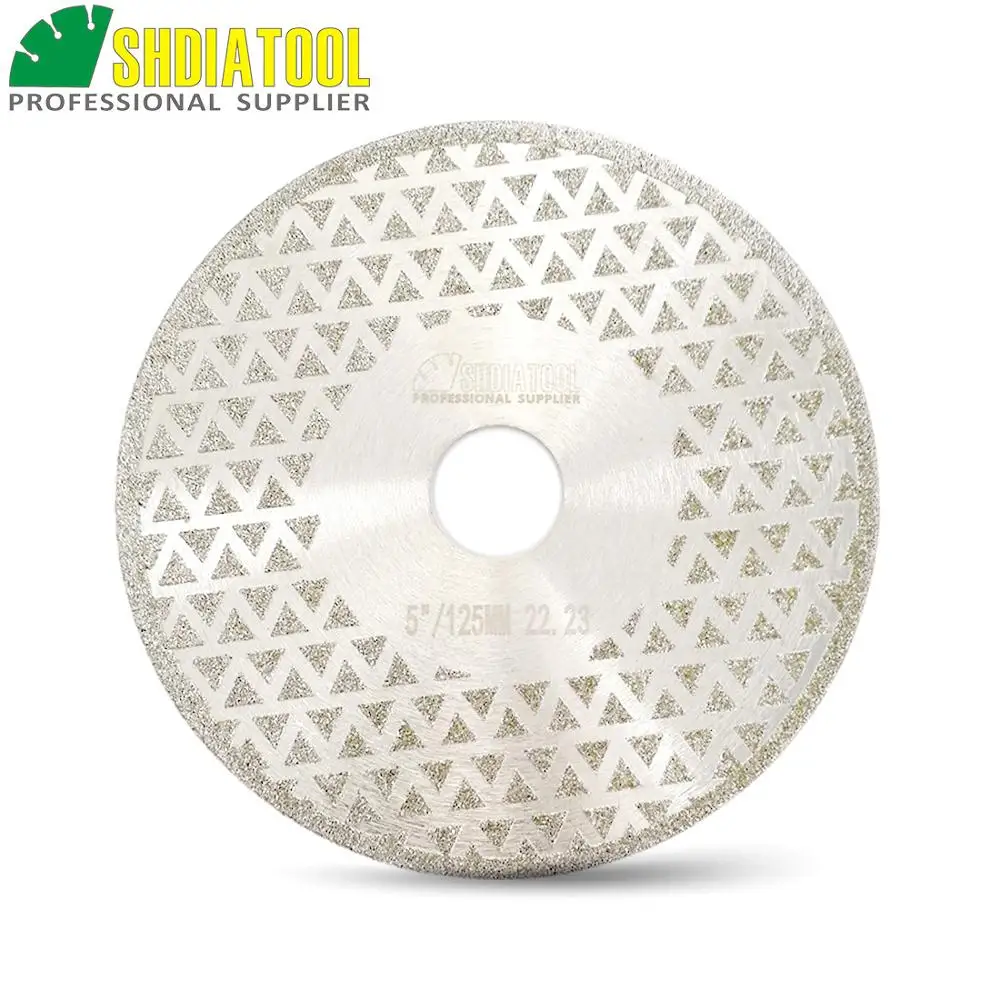 DIATOOL 5&quot Electroplated diamond cutting &amp grinding disc Bore 22.23 Diameter 125MM Both side coated saw blade|diamond bladediamond |