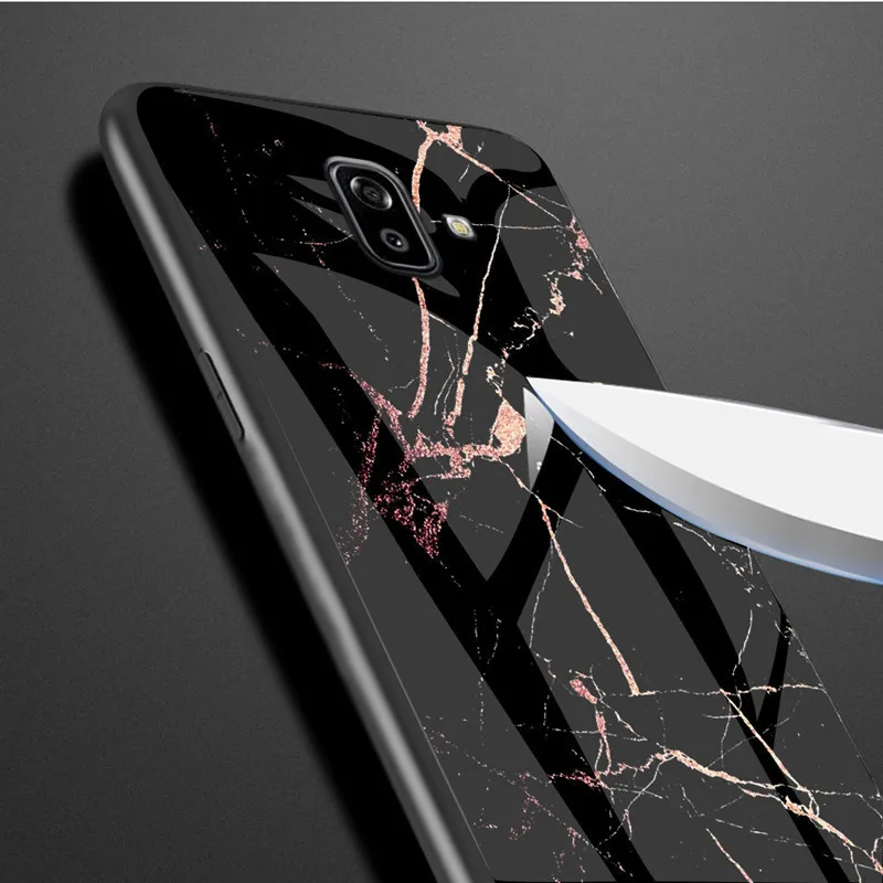Чехол из закаленного стекла для samsung Galaxy M10 M20 S10 Plus s10 lite S 10, чехол, жесткие чехлы для samsung J4 Plus J6 A9 A7 A750
