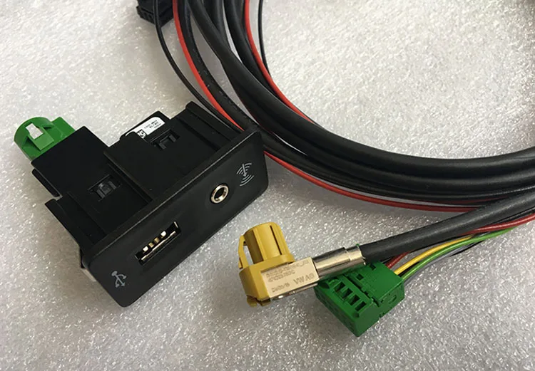 MIB2 CarPlay USB AUX переключатель CarPlay MDI USB AMI адаптер ШТЕПСЕЛЬНАЯ Розетка жгут кабель для V.W Golf 7 MK7 5G0 035 222 E 5Q0035726E