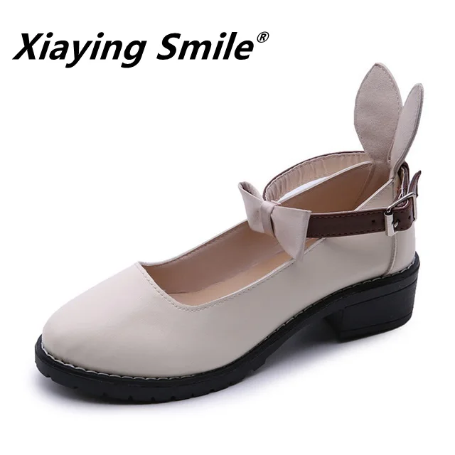 Женские кожаные туфли Xiaying Smile осенняя повседневная обувь в британском