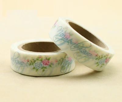 

Beautiful high quality washi paper tape/15mm*10m color refined rose masking japan washi tape