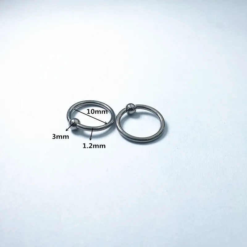 Titanium G23 Labret Piercing Hoop BCR Nose Ring Ear Tragus | Украшения и аксессуары