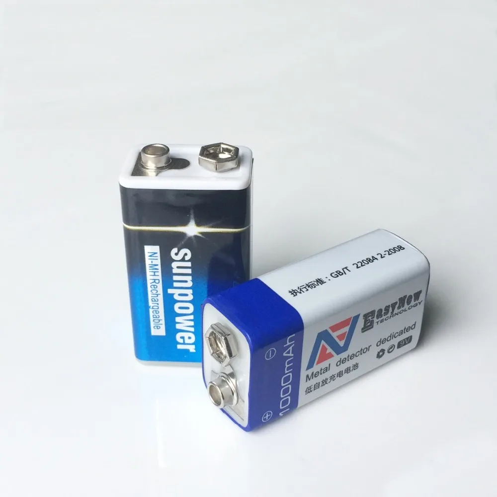 2 шт./лот 1000 мАч литий ионные перезаряжаемые аккумуляторы 9 в|Перезаряжаемые