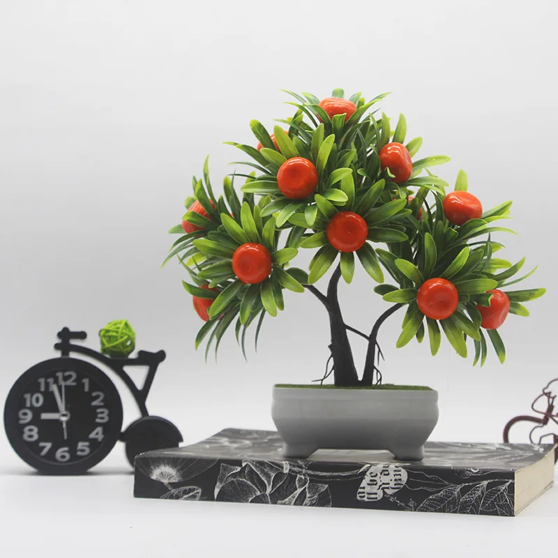 Idyllic Style Simulation Fruit Potted Trinkets Fake Plastic Flowerpot Office Living Room Desk Decoration | Дом и сад