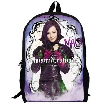 13 дюймовый рюкзак для мальчиков и девочек с героями мультфильмов женщин Mal Carlos Evie