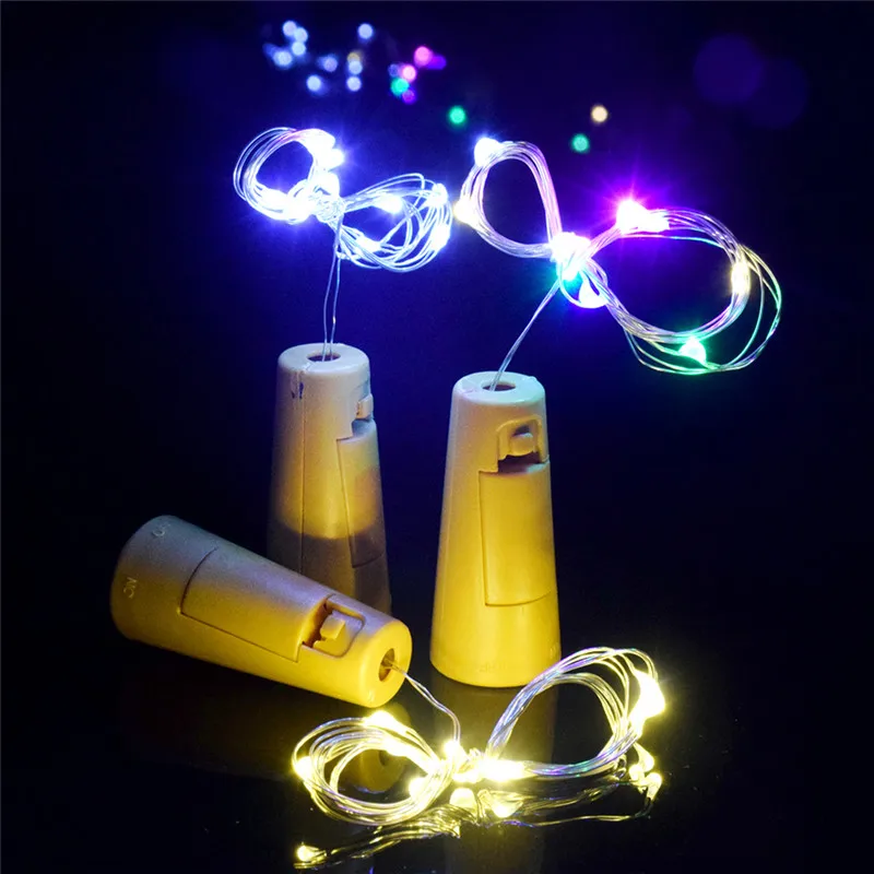 2M LED Garland Copper Wire Corker String Fairy Lights Glass Craft Bottle New Year/Christmas/Valentines Wedding Decoration | Освещение
