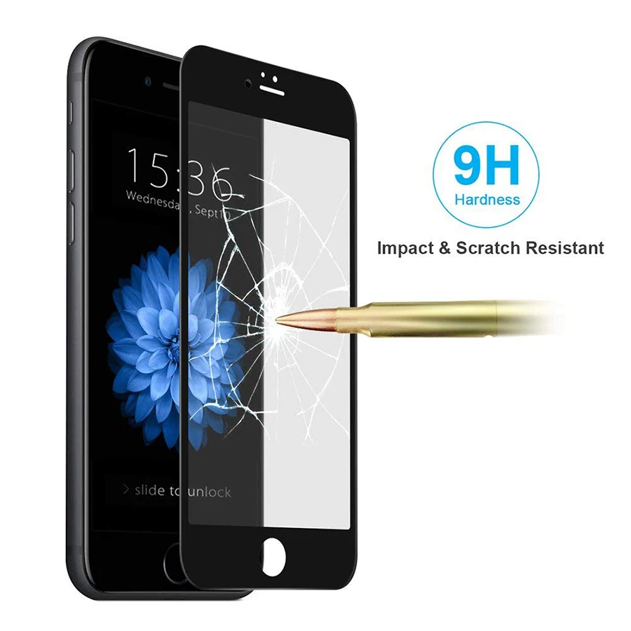 Защитное стекло для iPhone 6 9H plus 6s полное покрытие | Мобильные телефоны и аксессуары