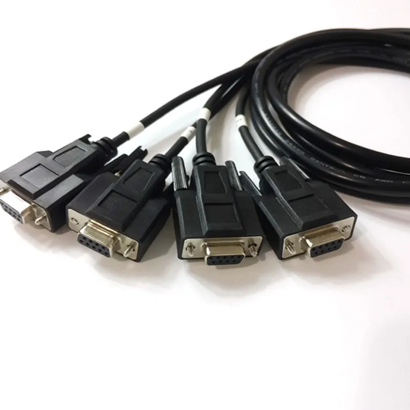 16-контактный кабель KWOKKER OBD2 с 1 штекером на 4 штекера интерфейс DB9 для