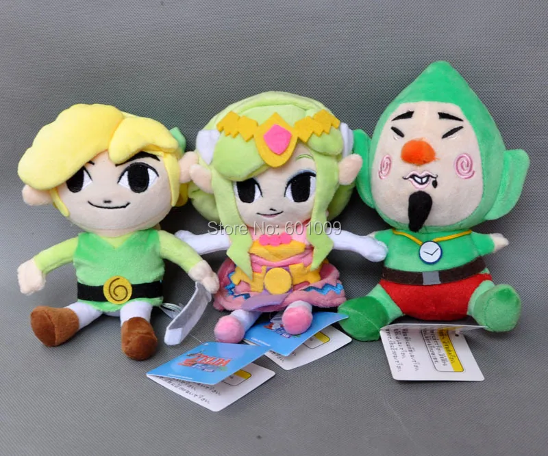 3 шт. новая Зеда плюшевая кукла чучела игрушка Waker Link принцесса ветер Tingle 7-7 5 &quotв