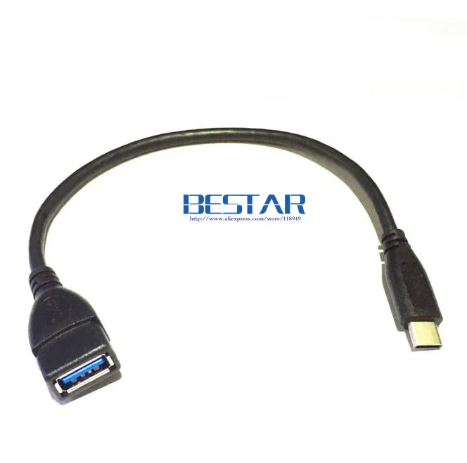 

(100pcs/lot) Reversible USB3.1 Type C OTG Cable USB-c USB 3.1 to USB 3.0 A Female Adapter 20cm 0.2m For Mac Google Chromebook