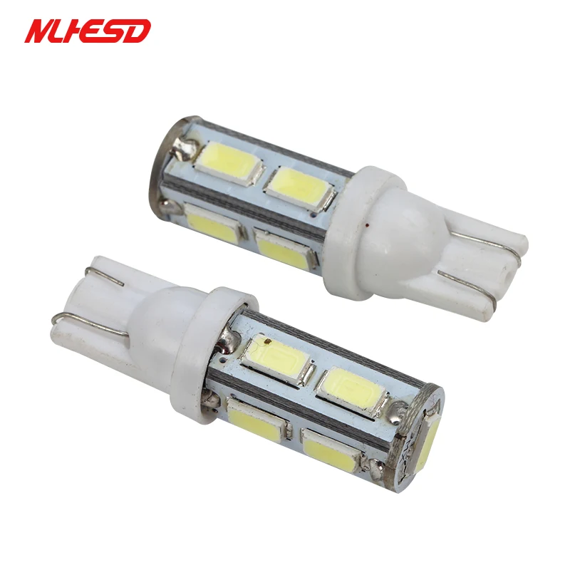10 шт./лот T10 w5w светодиодные лампы t10 9SMD led 5630 5730 Автомобильные 9LED Wedge BULB W5W