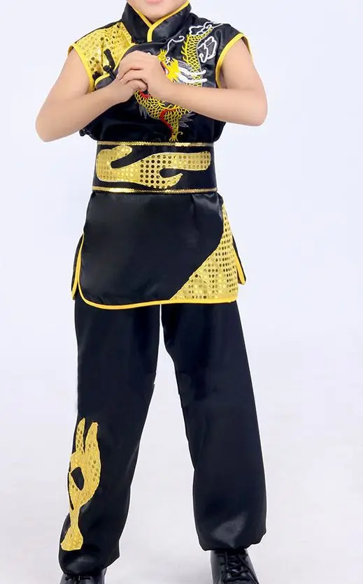 Унисекс Детские комплекты одежды для боевых искусств униформы костюмы кунг фу