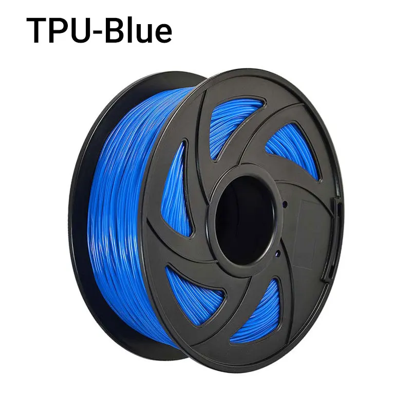 Blue TOPZEAL 3d принтер TPU нити 1,75 мм нити гибкие мерные точность+/-0,02 мм 3D печать материал пластик - Цвет: Blue