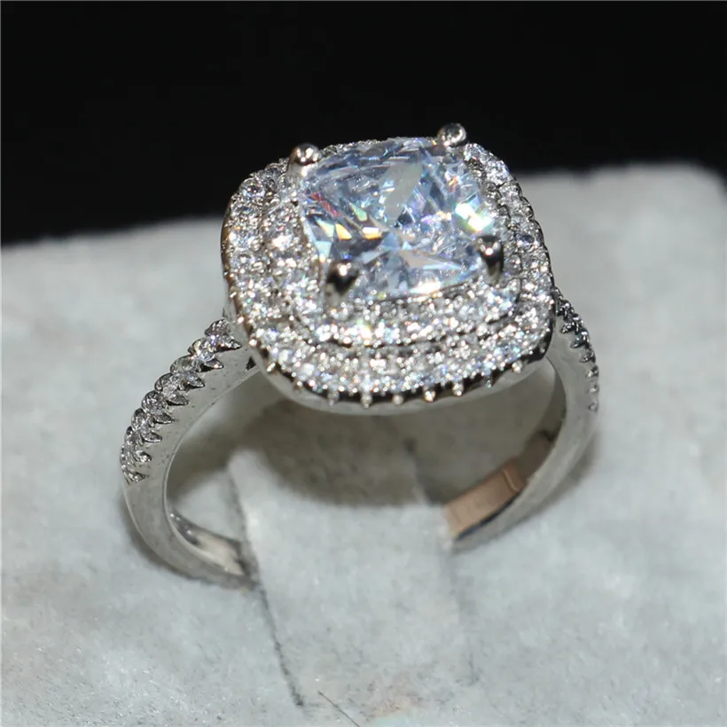 Брендовое однотонное кольцо из стерлингового серебра 925 пробы роскошное