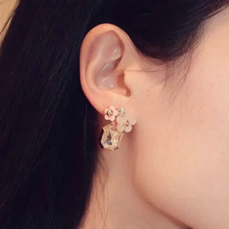 Элегантные серьги гвоздики асимметричные женские E074|boucle d'oreille|elegant stud earringsstud