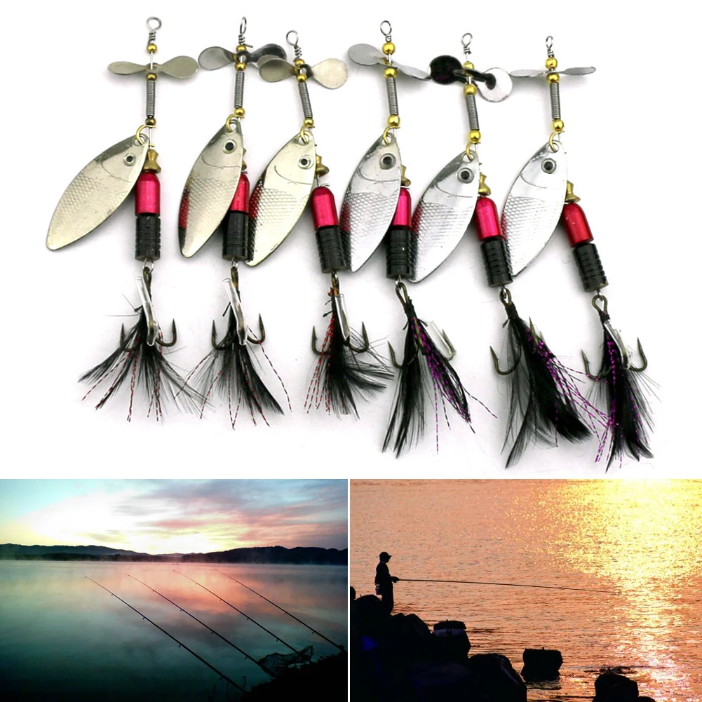 Портативная приманка портативная искусственная жесткая перьевая металлическая