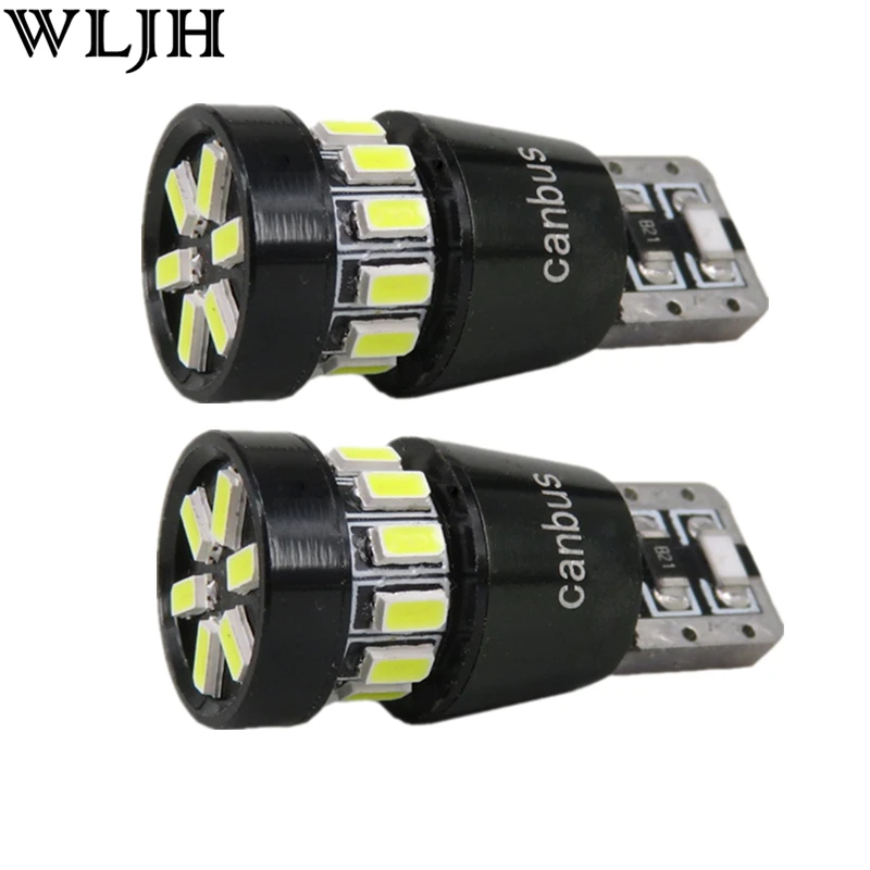 WLJH 2 шт led T10 W5W автомобильная парковочная лампа, светильник для honda civic 2006-2011 crv fit hrv accord скутеры Canbus