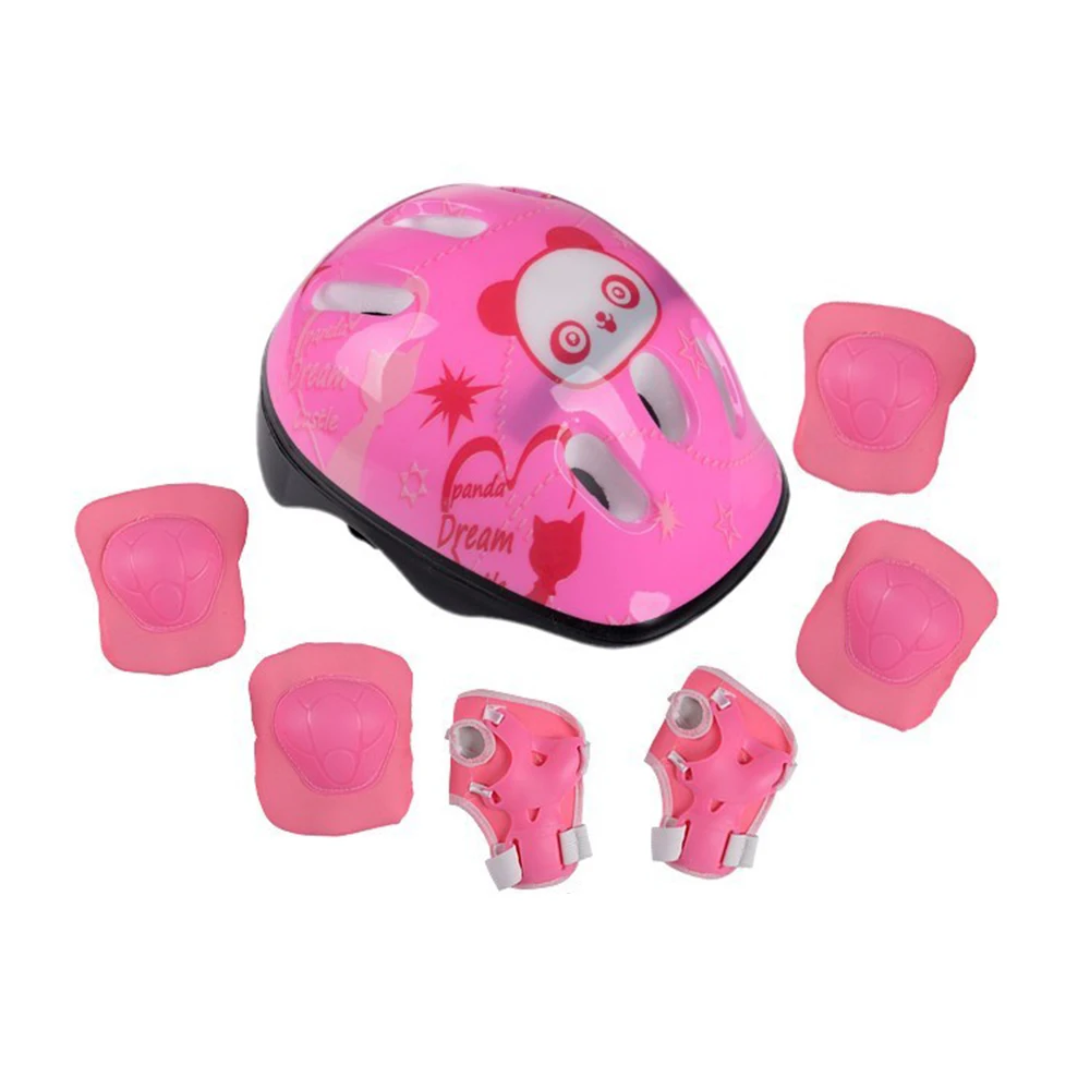 7Pcs/Set Balance Car Roller Skating Gear 7 Suit Children Skateboarding Helmet Skates Protective Devices Bicycle | Автомобили и
